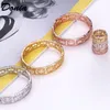 Donia Jewelry Bangle Bangle Party European and American Mashion Classic Classic Copper Microinlaid Zircon Ring Set Women8514912