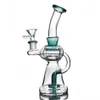 데이지 유리 봉 Hookahs Recycler Oil Rigs 안경 물 봉 연기 파이프 비커 Dab Rigs with 14mm Bowl