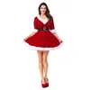 Sfit Mme Claus Costume Rôle de Noël Play Tenues Robe Hooded pour femmes Cosplay Cosplay Clothing New Year Party Fancy Dish8360154