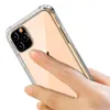 Coques de téléphone portable Coque pour iPhone 14 Pro Max 13 Mini 12 11 XS XR X 8 7 Plus SE Air Cushion Corner Transparent Clear Antichoc Soft TPU Silicone Rubber Cover