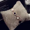 European new style exquisite luxury 18k gold plated temperament female bracelet fashion wild rose gold bracelet delicate shell bracelet