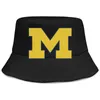 Michigan Wolverines Football-Logo für Männer und Frauen, individuell gestaltete niedliche Eimer-Baseballkappe, Mesh-Logo9092641