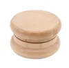 New round wooden two-layer smoke grinder 55mm individualized metal pin-toothed raw wood smoke grinder