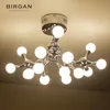 Modern Led Ceiling Lamp Round Chandelier Creative Home Cafe Personality Restaurant Hotel Molecular Pendant Light