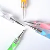 Na025 5pcs / set diy tvåvägs nail art dotting penna verktyg stylus tips dot färg manikyr kit marmorizing nagelmålning ritning verktygssats