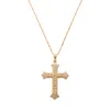 Krzyż naszyjnik Wisiorek Biżuteria Lords Biblia Modlitwa Złoty Kolor Mosiądz Christmas Gifts