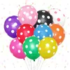 100 stks / partij Kleurrijke Polka Dot Ballonnen Thicken Latex Ballonnen Opblaasbare Air Balls Bruiloft Verjaardag Festival Party Ballon Decor DBC BH3119