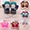 Winter Warm Baby Gloves Children Knitted Stretch Mittens Kids Solid Girls Gloves Full Finger Glove Knitted Random Boys