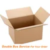 Betalning för Double Box Service [EPACKET 5usd] [DHL FedEx EMS 15usd] Extra betalningsavgift för Double Box Service