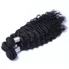 Deep Wave 8a Remy Malaysian Hair Weave 3 Bunds Natural Color Human Hair Extensions for Women