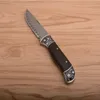 Top Quality Damascus Steel Pocket Folding Knife Drop Point Blade Cow Horn Handle Outdoor EDC Gift Knives