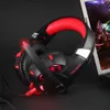 K2 ps4 fone de ouvido de fone de ouvido do casque fones de ouvido estéreo com microfone led luzes para tablet laptop / xbox one