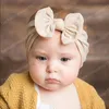 Nette billige Haarschleife Baby Mädchen Stirnband Kleinkind Super weiche Nylon Headwraps handgemachte Knoten Stirnbänder Fotografie liefert