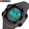 PANARS Digitaluhr Herren LED-Anzeige Digital Military Sportuhr Herrenuhren Mode Armbanduhr Herren 8106