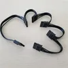 10pcs/Los Sata 15pin weiblich bis weiblich 1 bis 5 Splitter Festplatte Power Kabelkabel 18AWG Schwarz für PC -Server DIY