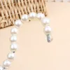 20cm Plastic Pearl Beaded Clothes Dress Coat Hangers Wedding For Pet Kid Children Save-Space Storage Organizer