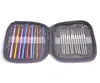 Kit de tricot à Crochet multicolore en métal et aluminium, ensemble d'aiguilles pour tissage de fils artisanaux, points d'aiguille SN4111, 22 pièces/lot