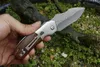 Small Folding Knife Damascus Steel Blade Rosewood Handle EDC Pocket Knives With Wood Box Package