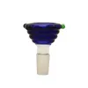 Headshop214 G059 Pipes à fumer colorées bols à eau en verre 14mm 18mm mâle bol en verre à large alésage outil de tuyau collecteur de cendres