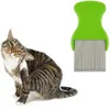 Dog Cat Pets Hair Flea Lice Nit Comb Pet Safe Flea Eggs Dirt Dust Remover Stainless Steel Grooming Brushes Tooth Brushs Pet Products