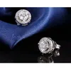 Fashion Designer Friends 18K White Gold Ploated Earings Big Diamond Oorbellen voor vrouwen witte zirkoon oorbellen3228499