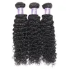 Allove Water Bundles de cheveux humains malaisiens raides avec fermeture en dentelle Extensions bouclées indiennes brésiliennes en vrac pour W9989263