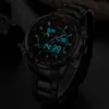 Naviforce Brand Men Militar Sport Watches Mens lideraram o relógio digital analógico do exército masculino Relógio de quartzo inoxidável com caixa para 199m