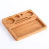 Najnowszy Naturalny Bambusowy Wood Wielofunkcyjny Taca Rolling Preroll Papieros Tytoń Tobacco Szlifierki Przechowywanie Case Case Roller Plate DHL za darmo
