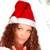 Red Santa Claus Hut Ultra weiche Plüsch Weihnachts -Cosplay -Hüte Weihnachtsdekoration Erwachsene Weihnachtsfeierhüten 200pcs L2656006