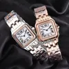 New WJPN0008 WJPN0009 Rose Gold Diamond Bezel 27mm 22mm White Dial Swiss Quartz Womens Watch Ladies Stainless Steel Watches Pureti314T