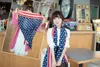 American Flag Pentagram Chiffon Scarf Fashion Scarves USA Flag Scarf Patriotic Stars and Stripes American flag Scarf for women Wrap WCW463