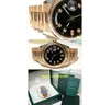 Högkvalitativa armbandsur med Original Box Day-Date President 118238 18K Gul Gold Black Diamond Dial 36mm Watch