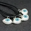 Whole 50pcsLot Fashion Evil Eye Pendants Turkish Luck Charms Necklaces Alloy Jewelry HJ2017678146