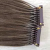 Double Drawn 6d Hair Extension 05gstrands 100strandslot Light Brown 6 Color Factory Supply1115899