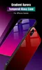 Gradient En Verre Trempé Étui Pour iPhone X 7 6 X Max Xr Luxe Silicone Téléphone Cas Pour iPhone 7 8 Plus Cas Pour iPhone X 7 Coque