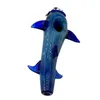 Hurtowe szklane rurki ręczne niebieskie oceaniczne rekiny projektowe palnik tytoniowy do palenia akcesoriów