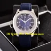 7 Color Hot Watch Men's 5168G-001 40mm 5167A-001 5168G-001 5168G 5168 5167A 5167 Rubber Bands Transparent Back Automatic Mens Watches