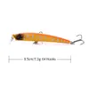 Hengjia 100pcs Hot Sale Minnow Fiske Lures 9.5cm 7.3g 6 # Hooks Hard Bait Stick Bait Bream / Trout Kvalitetsfisk