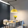 Projeto nórdico Pingente de braço comprido ajustável arandelas de alumínio LED teto LED Lâmpada de suspensão para sala de estar sala de jantar Sala de jantar60943356008