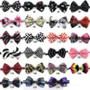 Cão vestuário 60 pc / lote chegada colorido ajustável pet gravatas bowties gato filhote de cachorro laço laços suprimentos 6 tipos gl0111208f