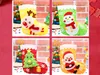 100 pcs diy criança feita artesanal materiais kit meias de Natal Papai Noel decorações cair artesanato
