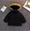 Baby Girl Clothes Boys Fur Collar Cotton-padded Clothes Kids Winter Hoodies Outdoor Warm Jackets Snow Wear Coat Outwear Jumper Costume B6940