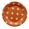 7 Inch Disposable Plate Packaging dinner service Small Colored Cake Plates Dot Print Disposable Plate for Party 18CM 1221367