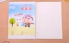 misturar 8 tipos de livros de blocos de anotações lição de casa do jardim de infância da escola Primária com impressão dos desenhos animados