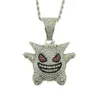 Volledige strass gengar Iced Out hangere ketting Hip Hop Bling Chains sieraden voor mannen met ED Chain 2020 New Fashion1622245