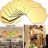 Muro 12pcs 3D Espelho Hexagon removível adesivo Decal Home Decor Art DIY Hot Sale