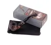 New Classic Old-fashioned Solid Wood-pattern Pipe Individual Gift Box Packing Pipe Tobacco Tool Acrylic Bite