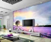 Lavender color cloud TV sfondo muro tappezzeria per pareti 3 d per soggiorno
