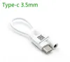 Adaptador USB Tipo-C a 3,5 mm Alto-falante de áudio Feminino Feminino Fone de ouvido Microfone Headset Cabo Cabo para Xiaomi 6 Huawei P9 Leeco Pro 3 Le 110