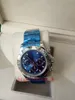 Homens relógios de safira 40mm cosmógrafo azul mostrador 116509 Mecânica automática sem cronógrafo homens de aço inoxidável relógios relógios